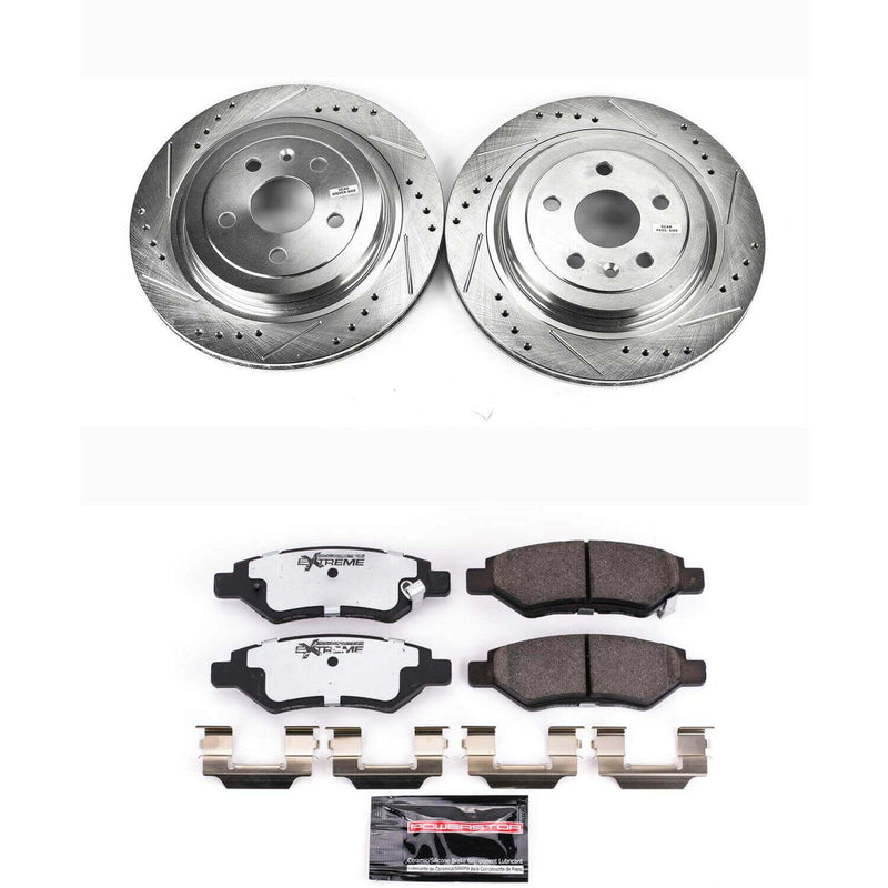 Power Stop K4723-26 Z26 Street Warrior 1-Click Rear Brake Kit for 2008-2014 Cadillac Cts product image