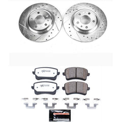 Power Stop K4745-26 Z26 Street Warrior 1-Click Rear Brake Kit for 2008-2017 Audi A4 product image