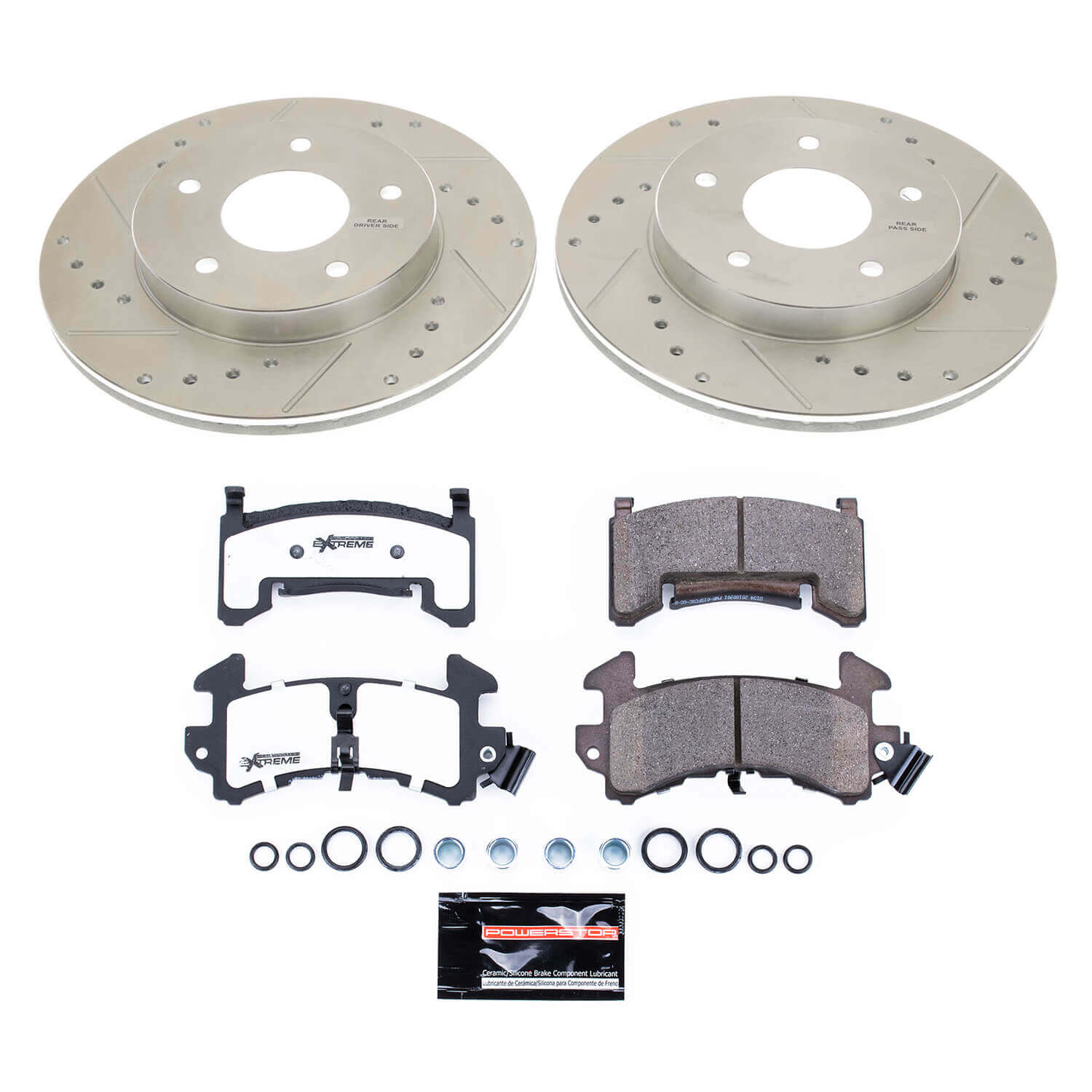 Power Stop K4761-26 Z26 Street Warrior 1-Click Rear Pad And Rotor Kit for 1979-1981 Pontiac Firebird Rear Disc product image