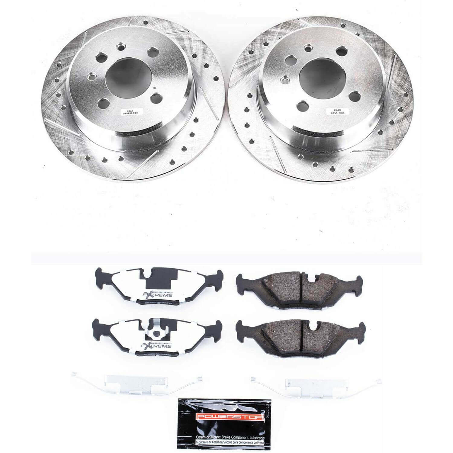 Power Stop K4804-26 - Z26 Street Warrior 1-Click Rear Brake Kit vehicle fitment brake part