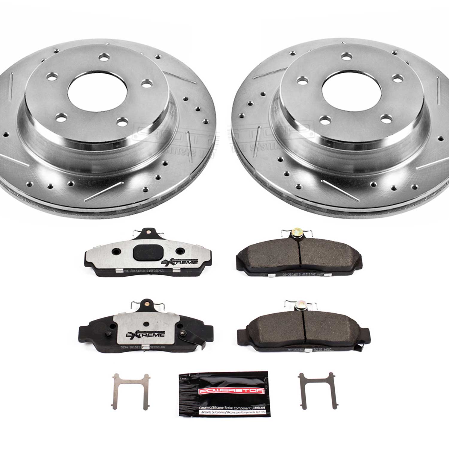 Power Stop K4810-26 Z26 Extreme Street Warrior 1-Click Brake Kit (Front) for 1984-1987 Chevrolet Corvette product image