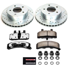 Power Stop K4873-36 Front Z36 Severe-Duty Truck And Tow 1-Click Pad And Rotor Kit for 1990-2002 Chevrolet Astro All Wheel Drive product image