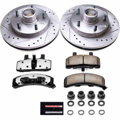 Power Stop K4875-36 Z36 Severe-Duty Truck And Tow 1-Click Front Pad And Rotor Kit for 1994-1999 Dodge Ram 1500 Rear Wheel Drive product image