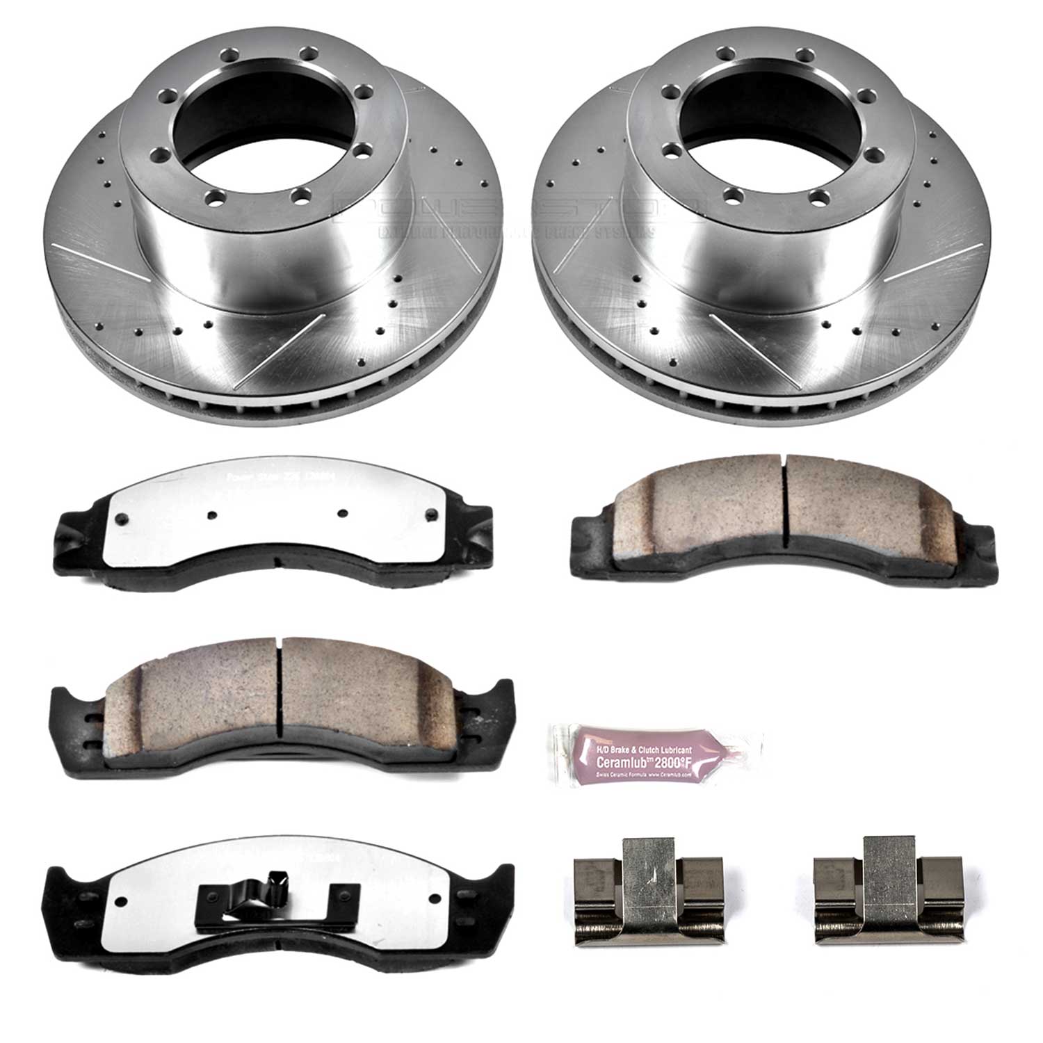 Power Stop K4912-36 Z36 Severe-Duty Truck And Tow 1-Click Brake Kit (Rear) for 2001-2007 Ford E-450 Econoline Super Duty product image