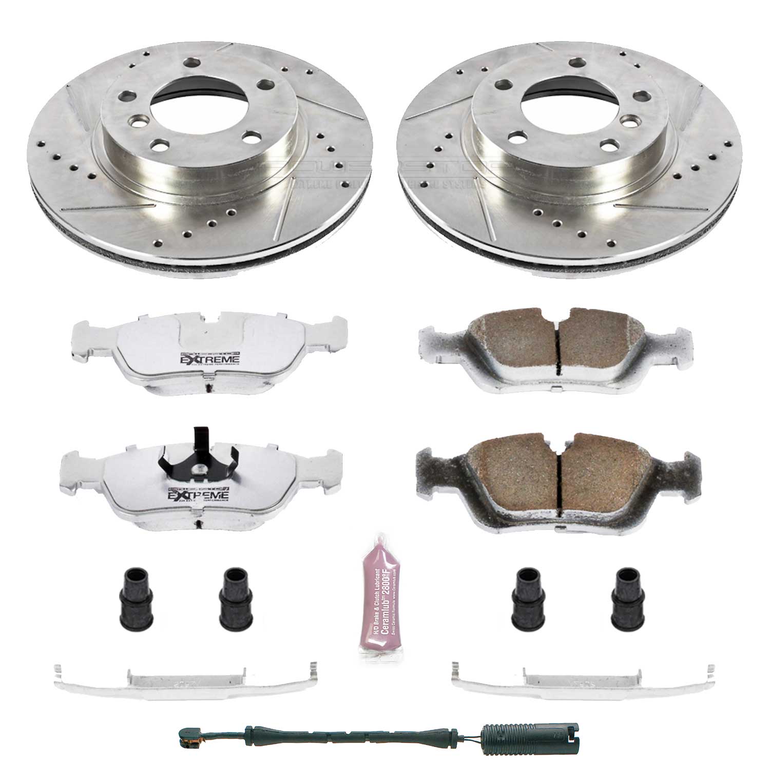 Power Stop K496-26 Z26 Extreme Street Warrior 1-Click Brake Kit (Front) for 1992-2002 BMW 318I product image