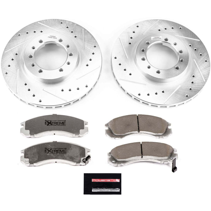 Power Stop K4981-26 Z26 Street Warrior 1-Click Front Brake Kit for 1991-1996 Mitsubishi Montero product image