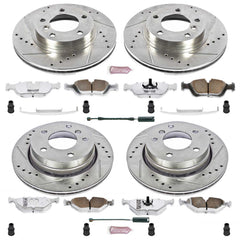 Power Stop K499-26 Z26 Extreme Street Warrior 1-Click Brake Kit (Front And Rear) for 1996-1999 BMW 323I product image