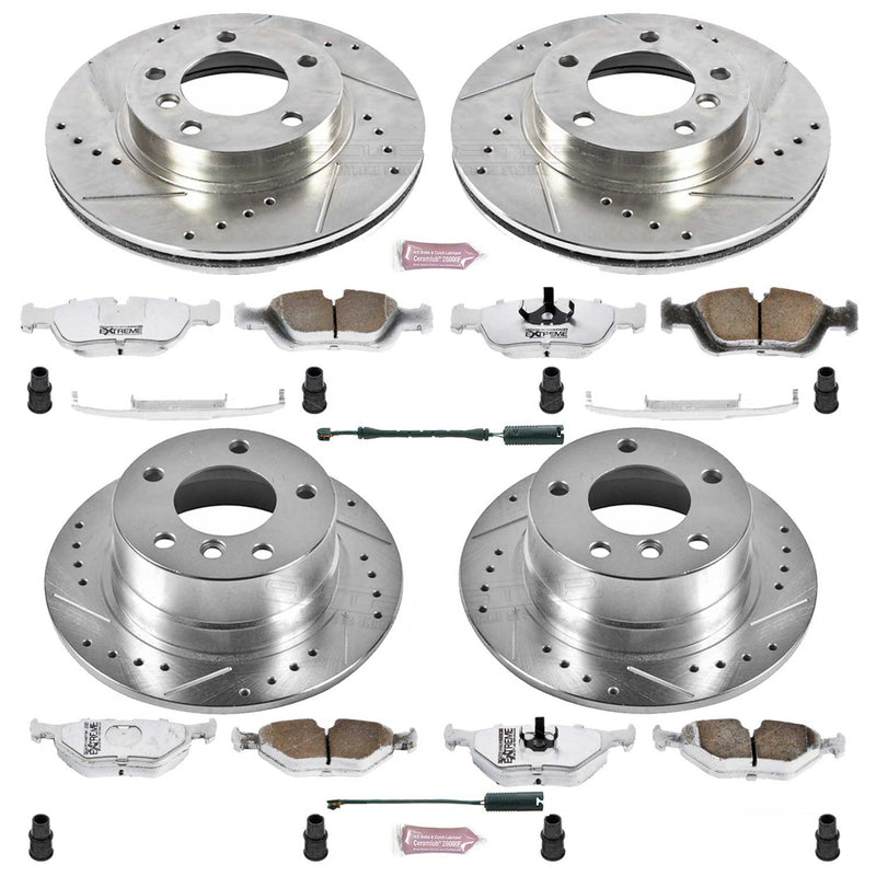 Power Stop K500-26 Z26 Extreme Street Warrior 1-Click Brake Kit (Front And Rear) for 1997-2002 BMW Z3 product image