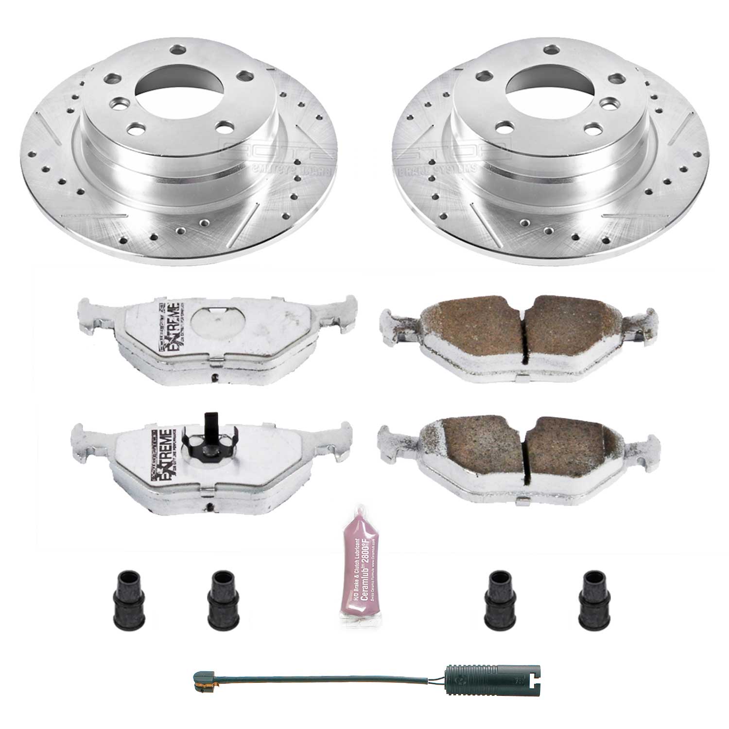 Power Stop K502-26 Z26 Extreme Street Warrior 1-Click Brake Kit (Rear) for 1992-1999 BMW 318I product image