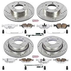 Power Stop K507-26 Z26 Extreme Street Warrior 1-Click Brake Kit (Front And Rear) for 1999-2000 BMW 323CI Coupe (2 Door) product image