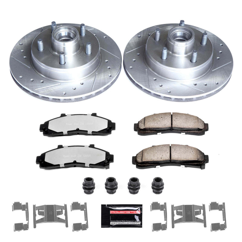 Power Stop K5079-36 Z36 Severe-Duty Truck And Tow 1-Click Front Pad And Rotor Kit for 1995-1997 Ford Ranger Rear Wheel Drive 4-WHEEL ABS product image
