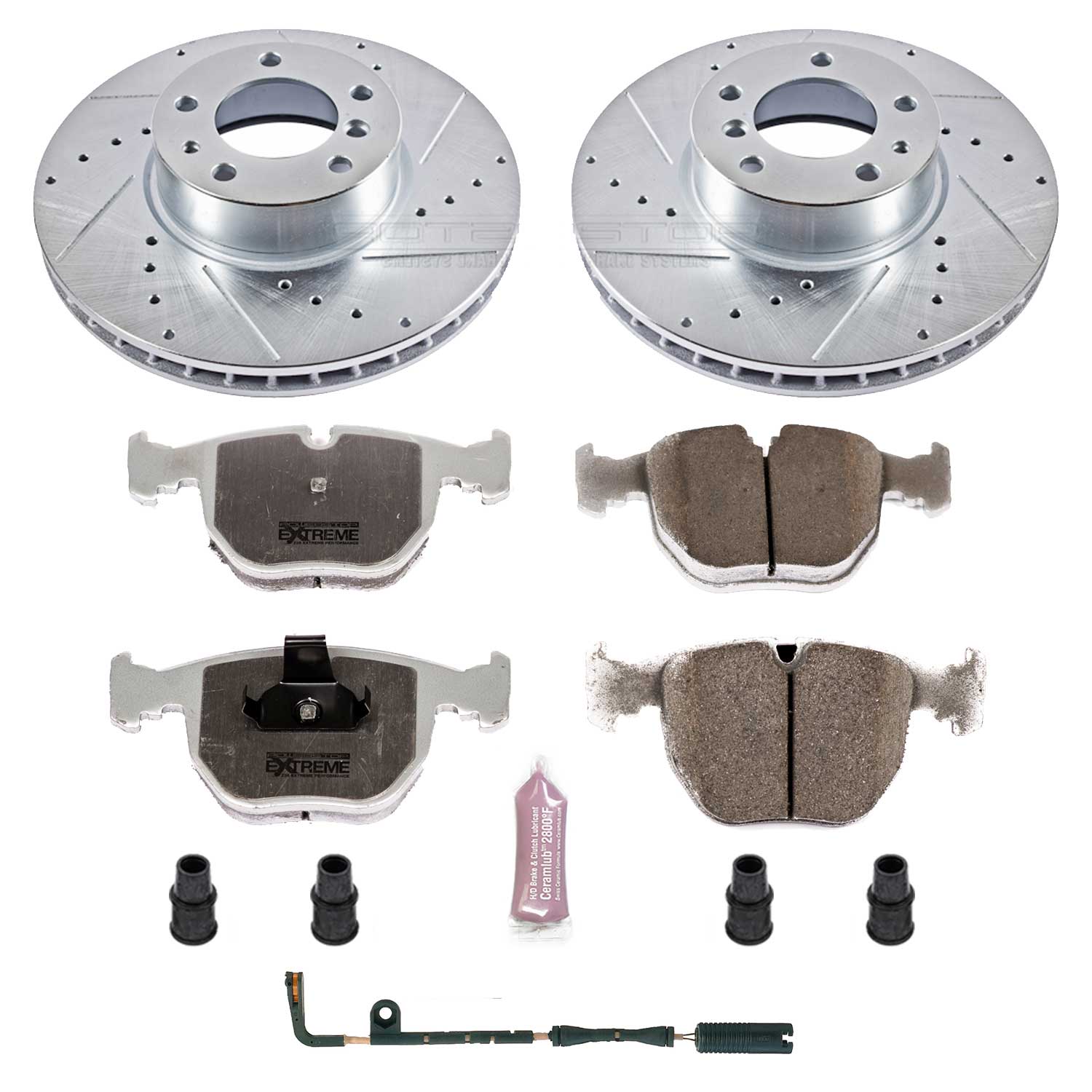 Power Stop K508-26 Z26 Extreme Street Warrior 1-Click Brake Kit (Front) for 1997-2000 BMW 540I product image