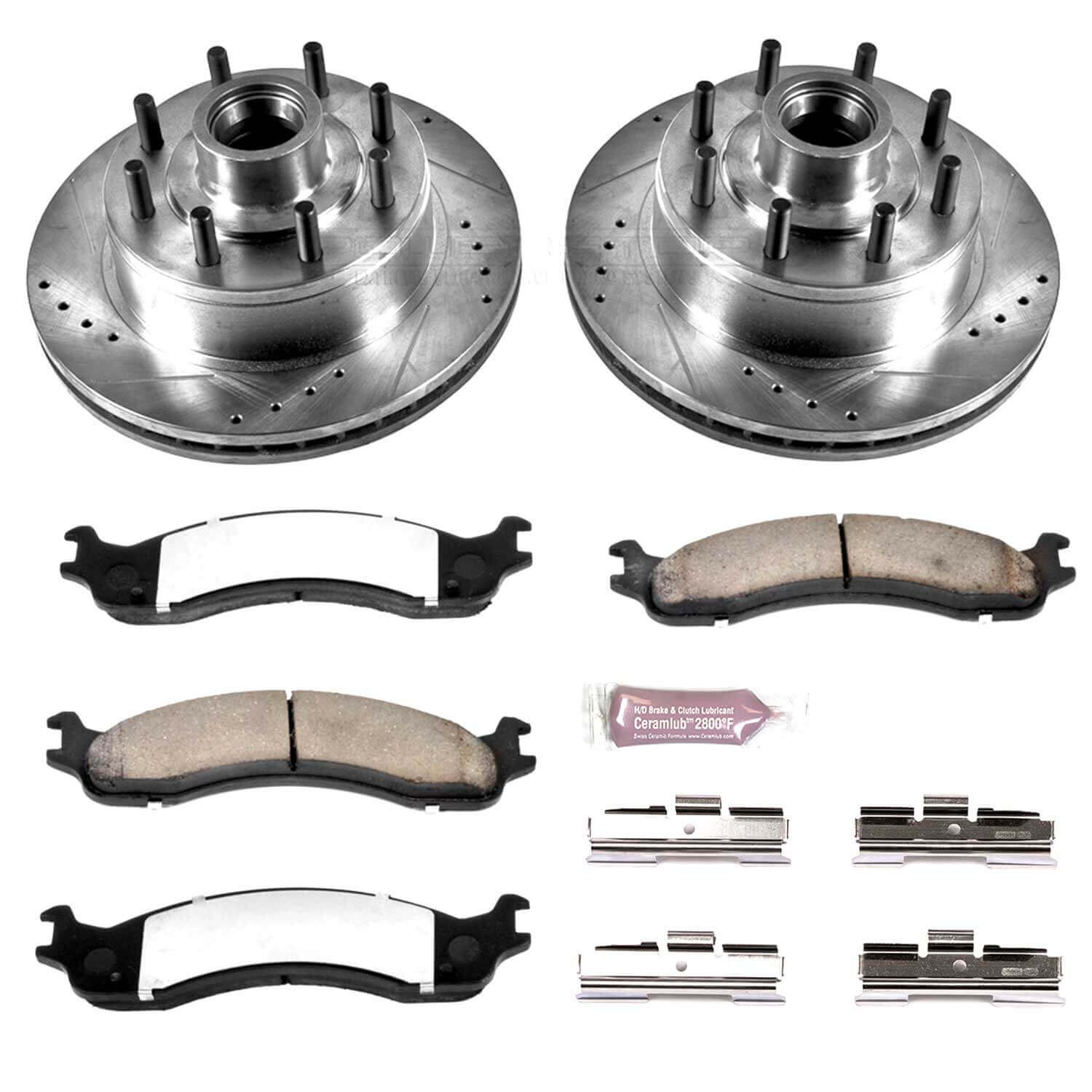 Power Stop K5088-36 Z36 Severe-Duty Truck And Tow 1-Click Brake Kit (Front) for 1995-2007 Ford E-150 product image