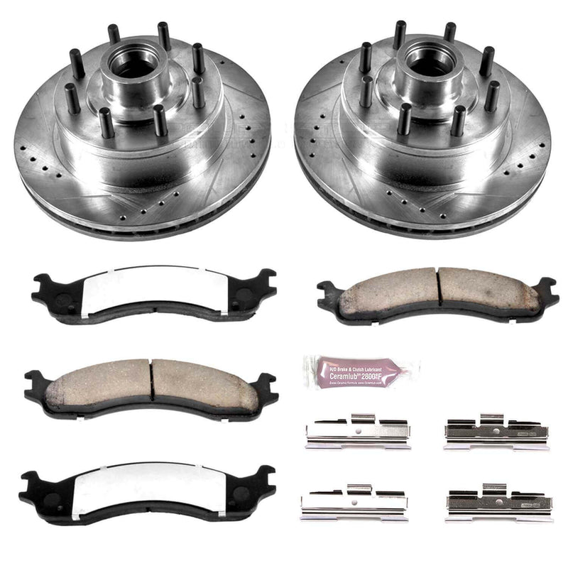 Power Stop K5088-36 Z36 Severe-Duty Truck And Tow 1-Click Brake Kit (Front) for 1995-2007 Ford E-150 product image