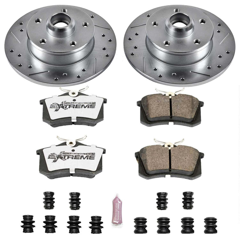 Power Stop K513-26 Z26 Extreme Street Warrior 1-Click Brake Kit (Rear) for 1992-1997 Volkswagen Corrado product image
