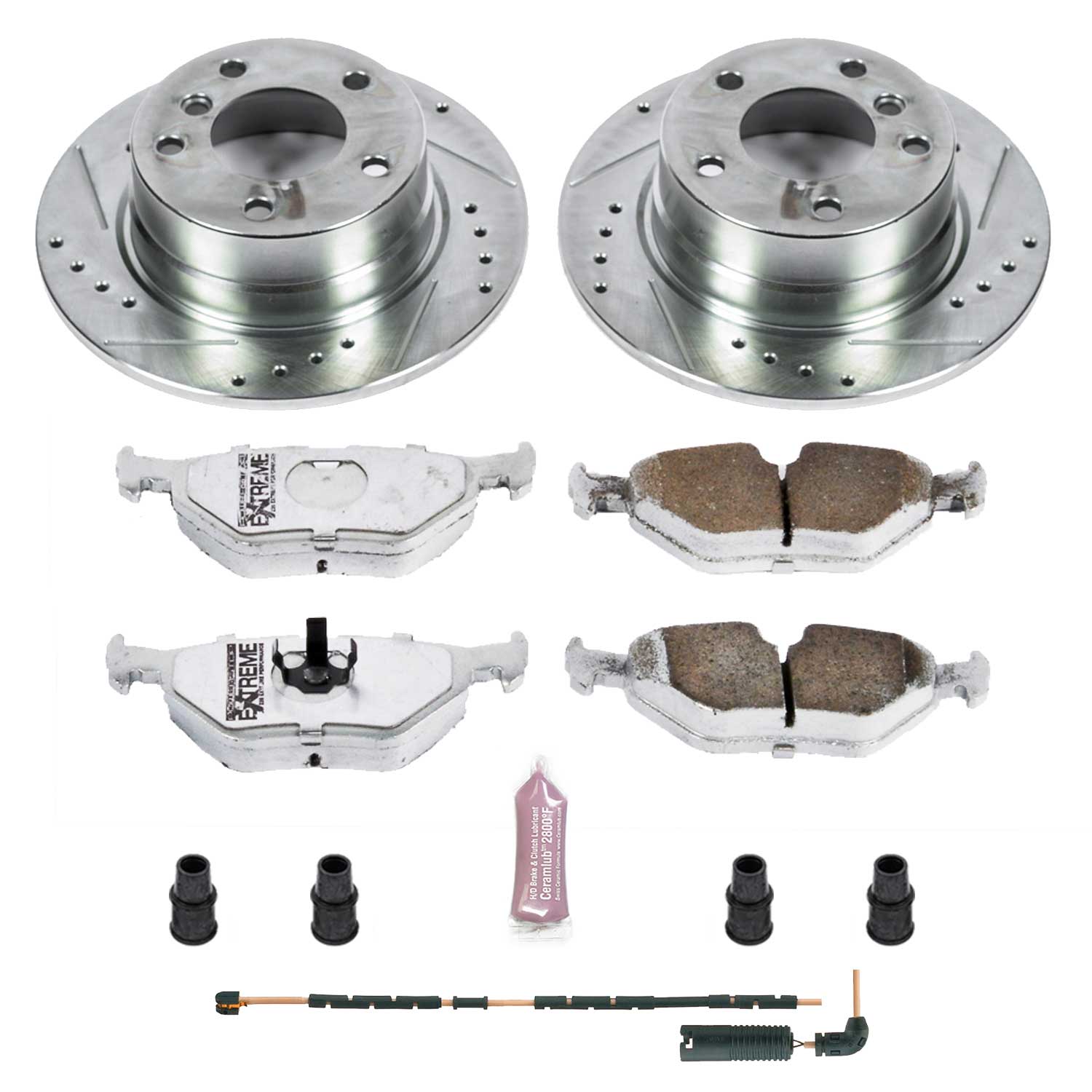Power Stop K5130-26 Z26 Extreme Street Warrior 1-Click Brake Kit (Rear) for 2003-2005 BMW Z4 2.5I product image
