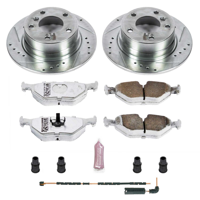 Power Stop K5130-26 Z26 Extreme Street Warrior 1-Click Brake Kit (Rear) for 2003-2005 BMW Z4 2.5I product image