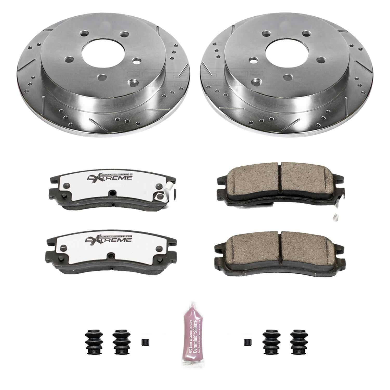 Power Stop K5135-26 Z26 Extreme Street Warrior 1-Click Brake Kit (Rear) for 2001-2007 Buick Rendezvous product image