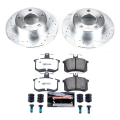Power Stop K514-26 Z26 Street Warrior 1-Click Rear Brake Kit for 1995-1998 Audi A6 product image
