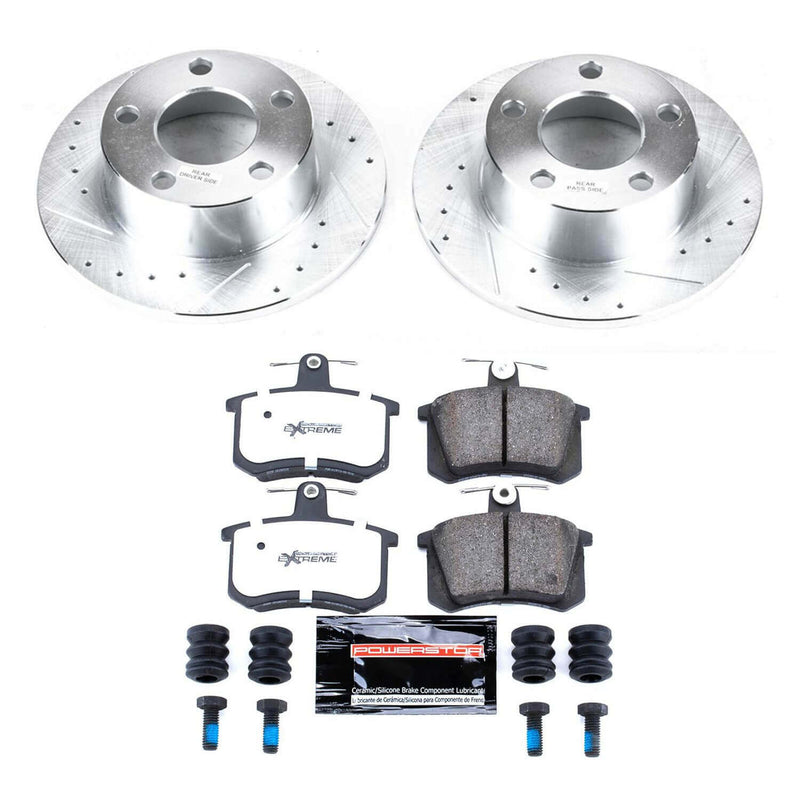 Power Stop K514-26 Z26 Street Warrior 1-Click Rear Brake Kit for 1995-1998 Audi A6 product image