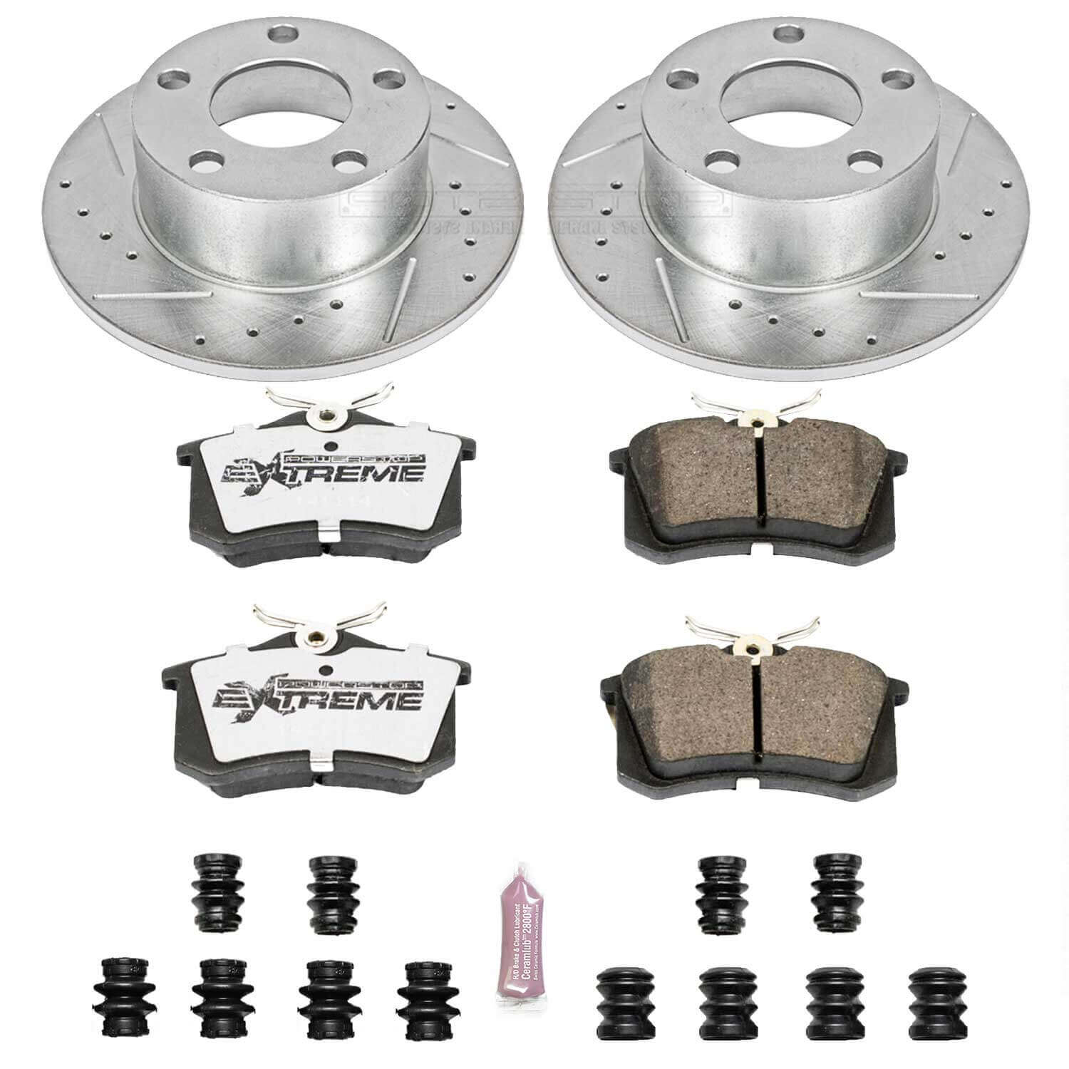 Power Stop K515-26 Z26 Extreme Street Warrior 1-Click Brake Kit (Rear) for 1998-2005 Audi A6 product image