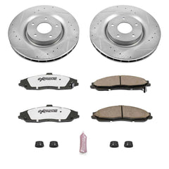 Power Stop K5158-26 Z26 Extreme Street Warrior 1-Click Brake Kit (Front) for 2005-2013 Cadillac Xlr V product image