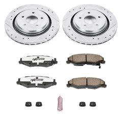 Power Stop K5159-26 Z26 Extreme Street Warrior 1-Click Brake Kit (Rear) for 2005-2013 Cadillac Xlr V product image