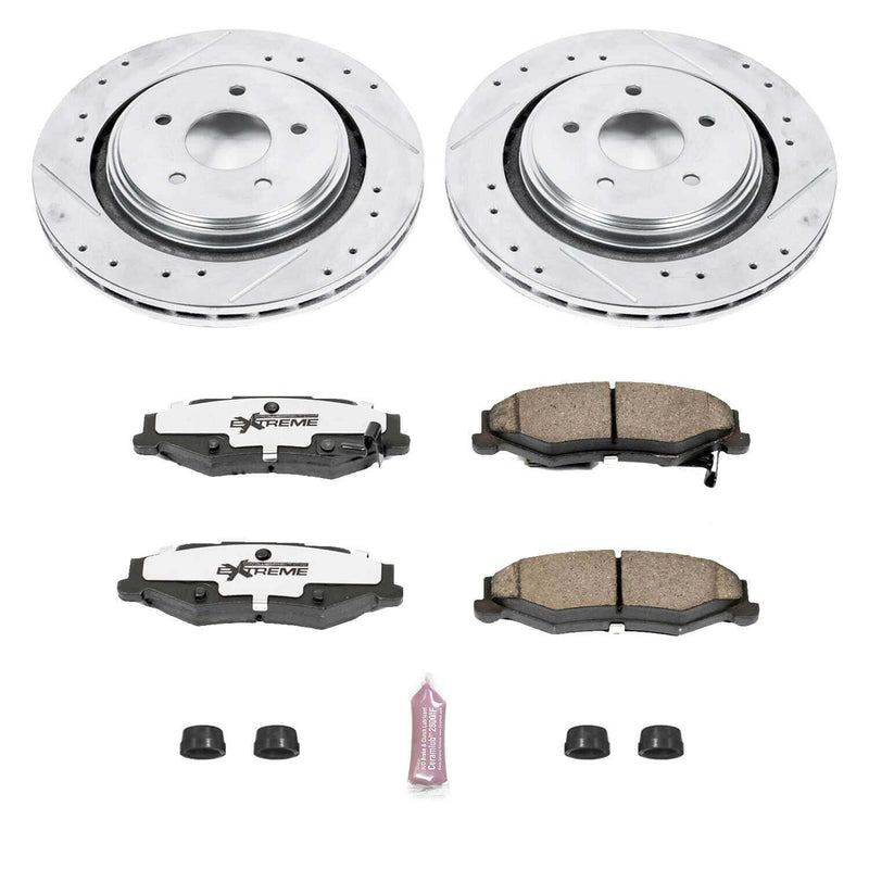 Power Stop K5159-26 Z26 Extreme Street Warrior 1-Click Brake Kit (Rear) for 2005-2013 Cadillac Xlr V product image