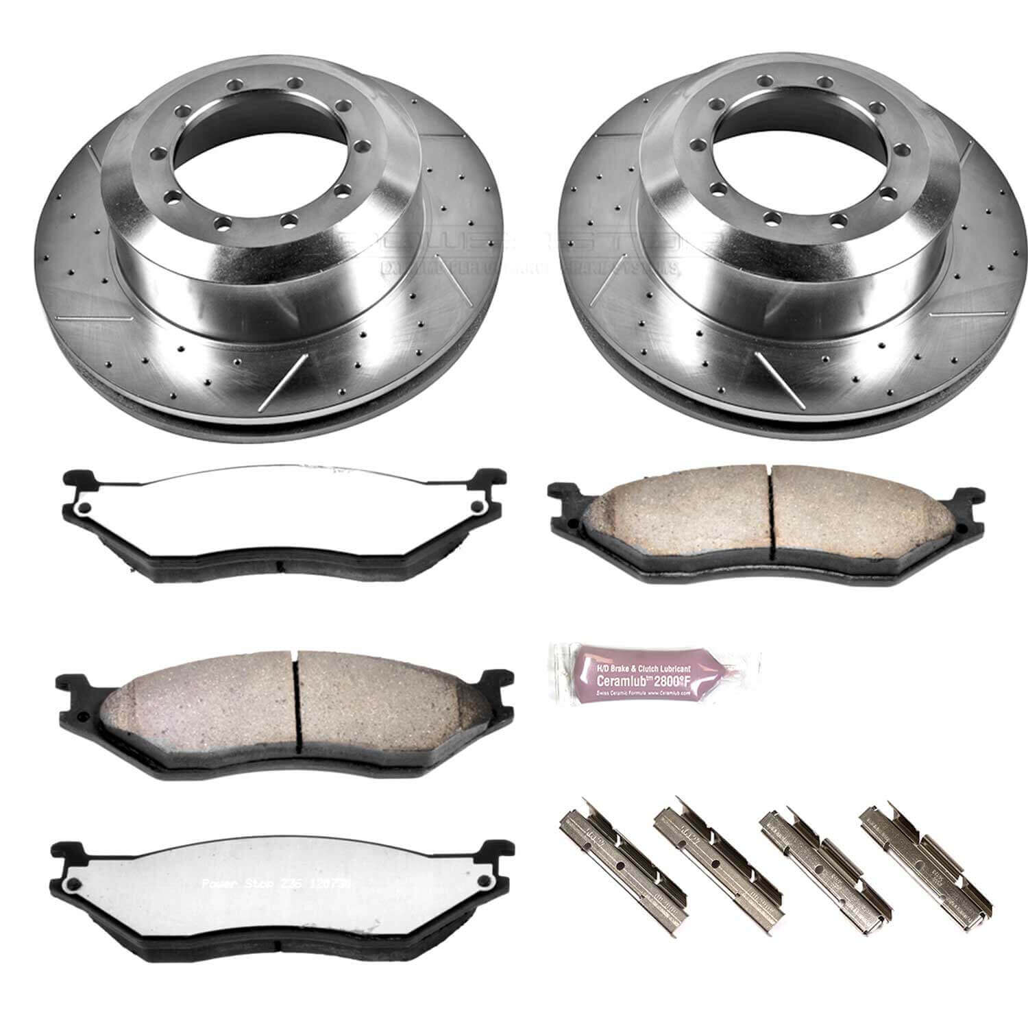 Power Stop K5184-36 Z36 Severe-Duty Truck And Tow 1-Click Brake Kit (Rear) for 1999-2007 Ford E-550 Econoline Super Duty product image