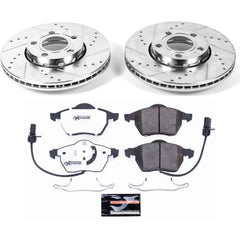 Power Stop K5229-26 Z26 Extreme Street Warrior 1-Click Brake Kit (Front) for 2005 Audi A4 Cabriolet product image