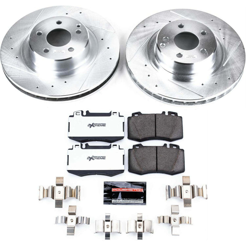 Power Stop K5235-26 Z26 Street Warrior 1-Click Front Brake Kit for 1999-2003 Mercedes-Benz CL500 product image
