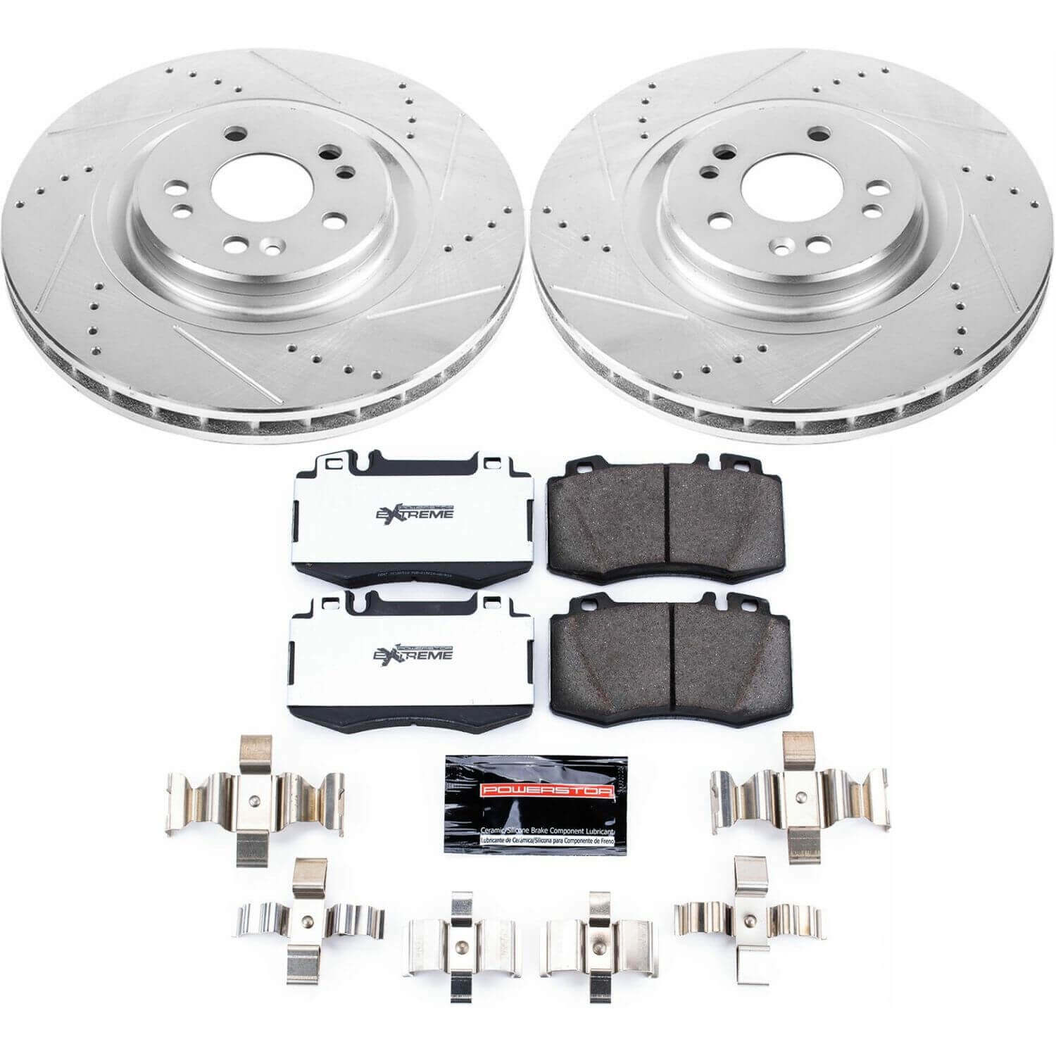 Power Stop K5236-26 Z26 Street Warrior 1-Click Front Brake Kit for 2000-2005 Mercedes-Benz ML430 product image