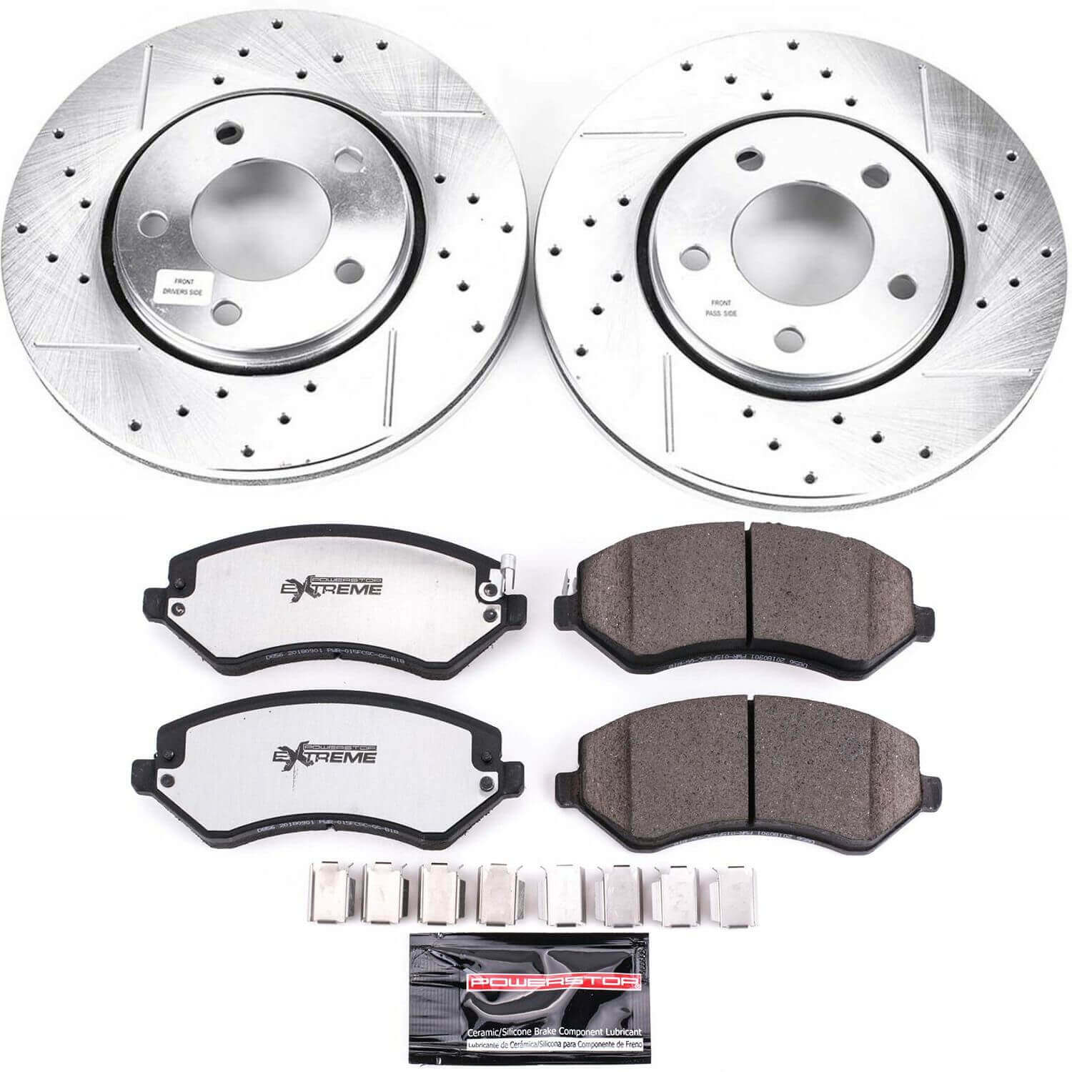 Power Stop K5244-36 Z36 Severe-Duty Truck And Tow 1-Click Front Brake Kit for 2003-2007 Chrysler Town & Country Rear Drum product image