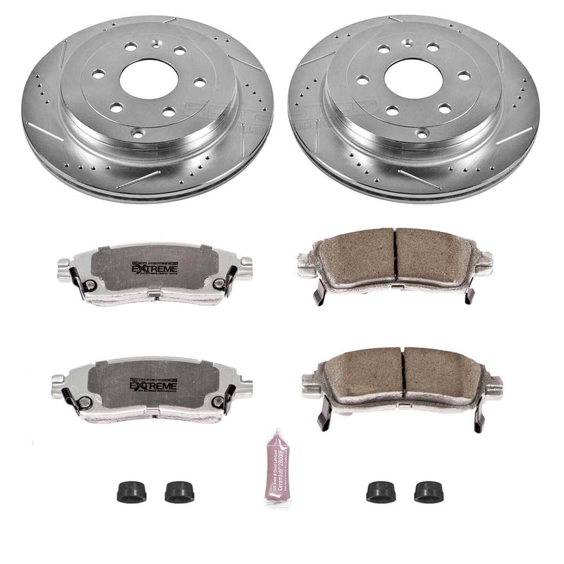 Power Stop K5262-26 Z26 Extreme Street Warrior 1-Click Brake Kit (Rear) for 2007-2017 Buick Enclave product image