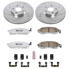 Power Stop K5263-26 Z26 Extreme Street Warrior 1-Click Brake Kit (Front) for 2011-2014 Nissan Murano Convertible Suv product image