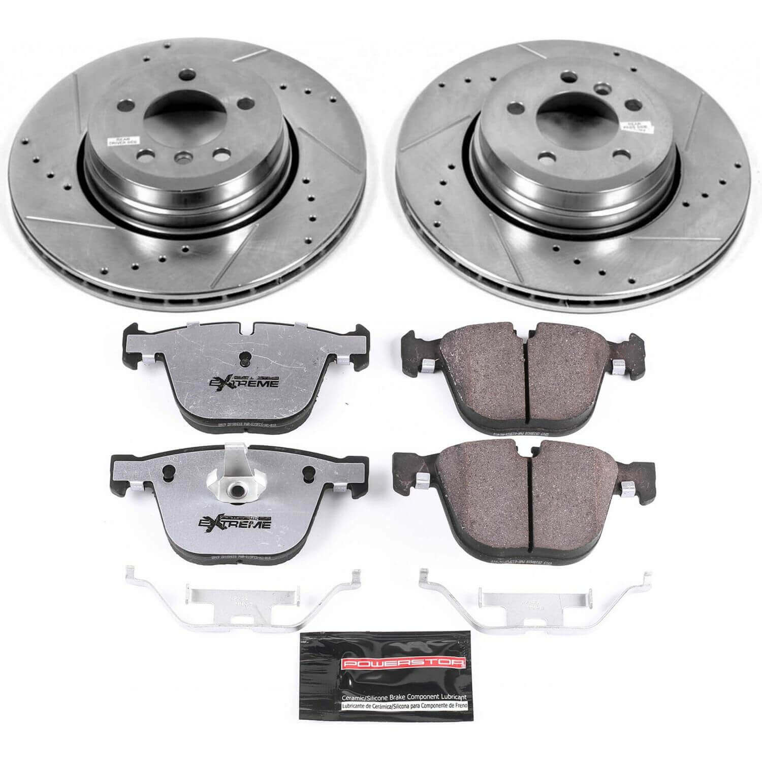 Power Stop K5283-26 Z26 Street Warrior 1-Click Rear Brake Kit for 2005-2008 BMW 750I product image