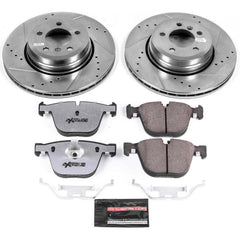 Power Stop K5283-26 Z26 Street Warrior 1-Click Rear Brake Kit for 2005-2008 BMW 750I product image