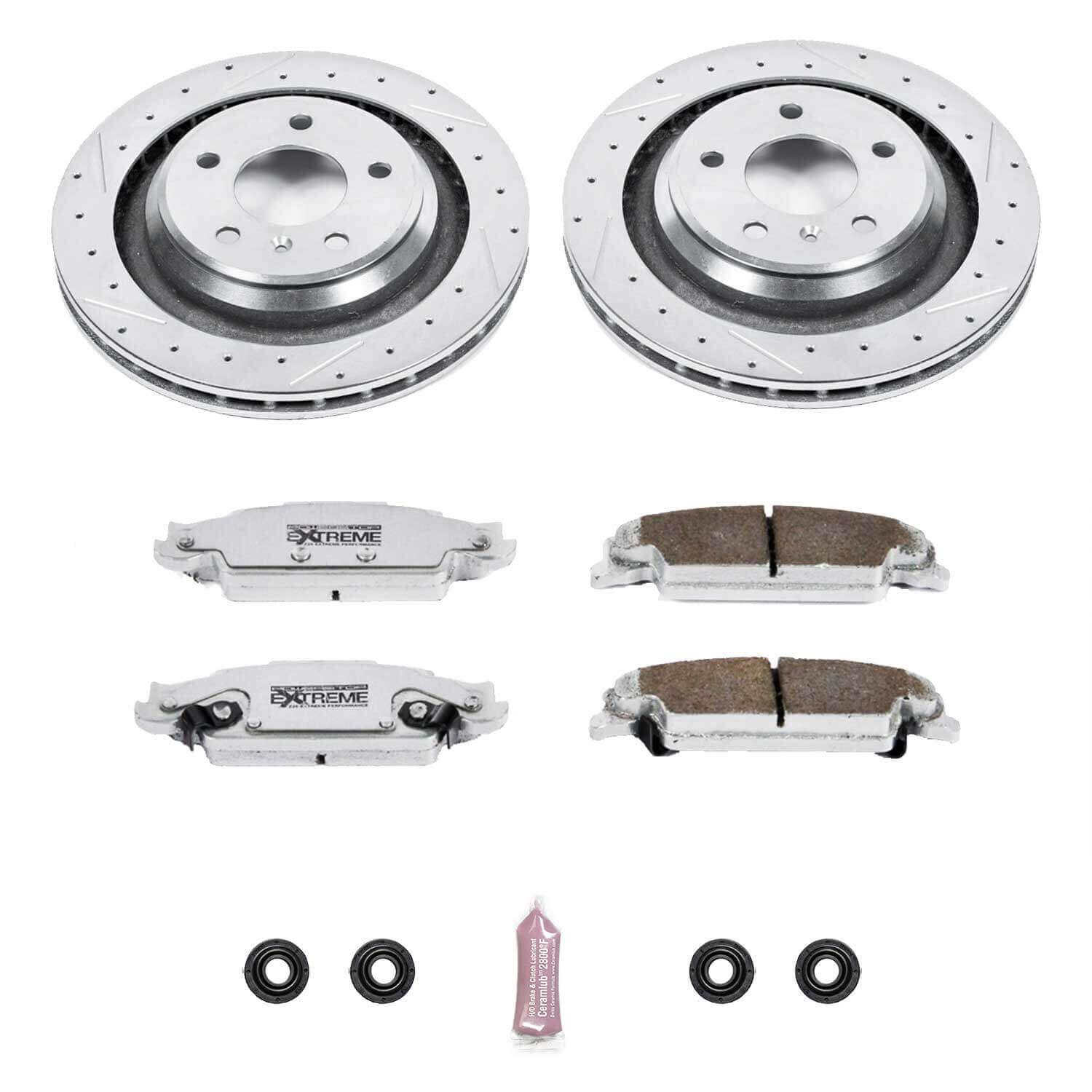 Power Stop K5289-26 Z26 Extreme Street Warrior 1-Click Brake Kit (Rear) for 2005-2008 Pontiac Grand Prix Gxp product image