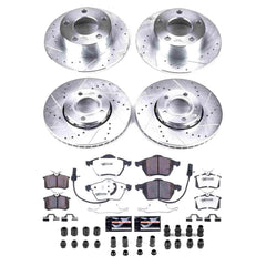 Power Stop K529-26 Z26 Extreme Street Warrior 1-Click Brake Kit (Front And Rear) for 1998-2005 Audi A6 product image
