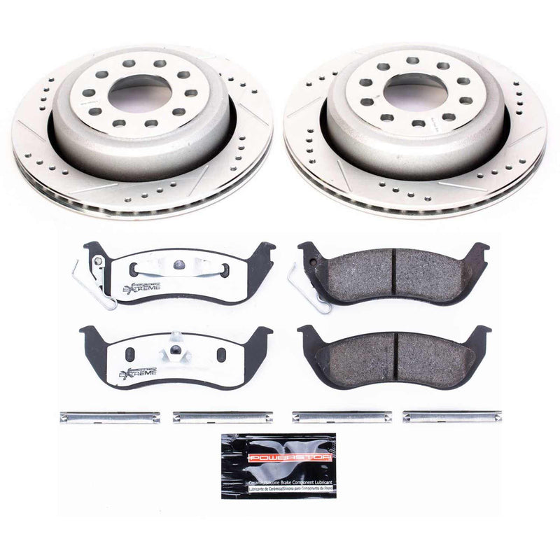 Power Stop K5293-26 Rear Z26 Street Warrior 1-Click Pad And Rotor Kit for 2003-2011 Lincoln Town Car Sedan (4 Door) product image