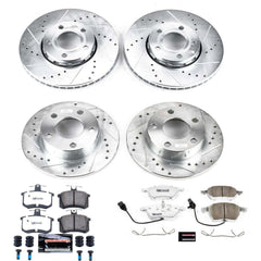 Power Stop K530-26 Z26 Street Warrior 1-Click Front And Rear Brake Kit for 1999-2001 Audi A4 product image
