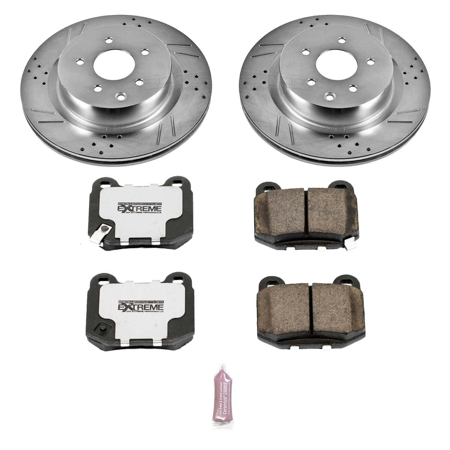 Power Stop K5303-26 Z26 Extreme Street Warrior 1-Click Brake Kit (Rear) for 2003-2008 INFINITI G35 product image