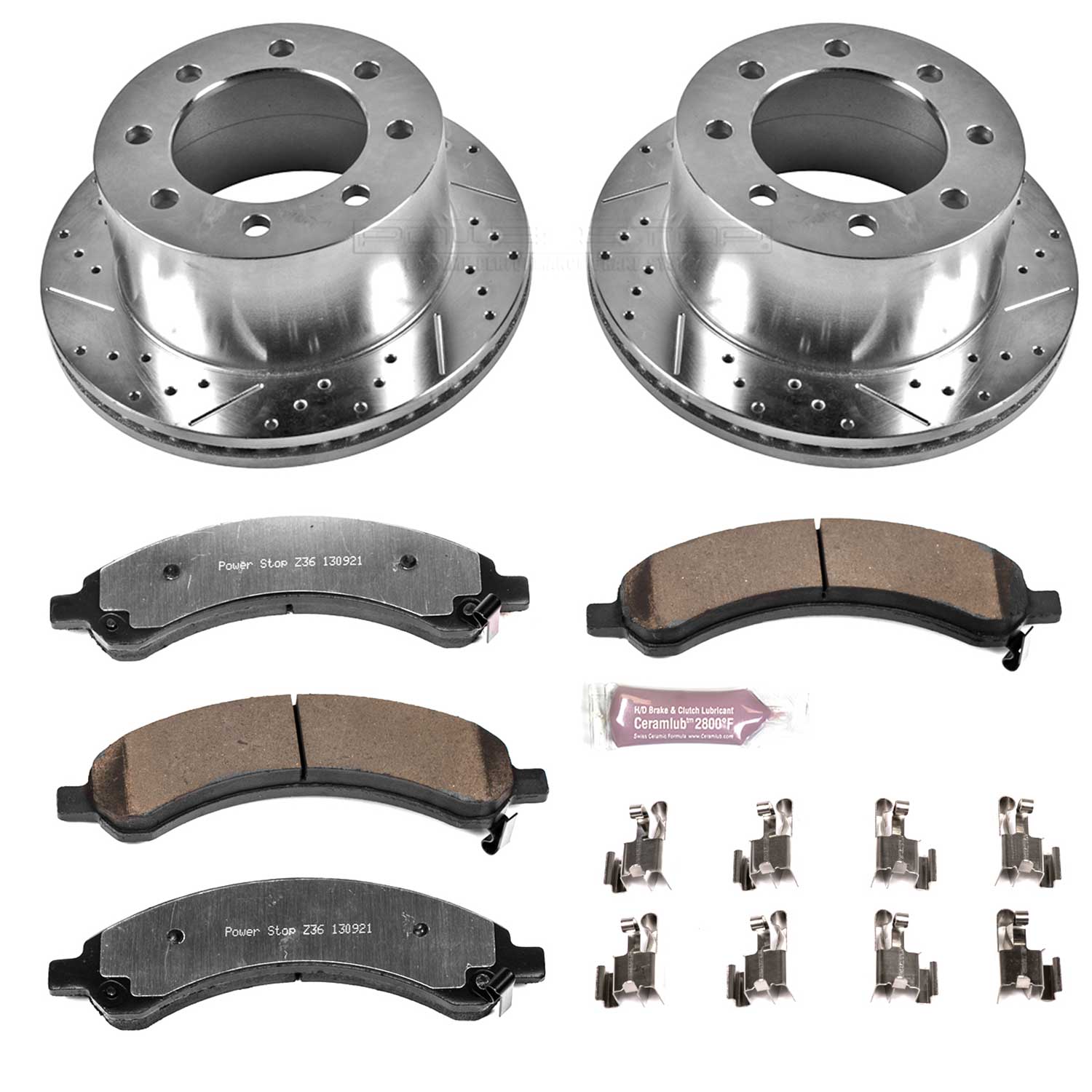 Power Stop K5328-36 Z36 Severe-Duty Truck And Tow 1-Click Brake Kit (Rear) for 2003-2008 Chevrolet Express 3500 product image