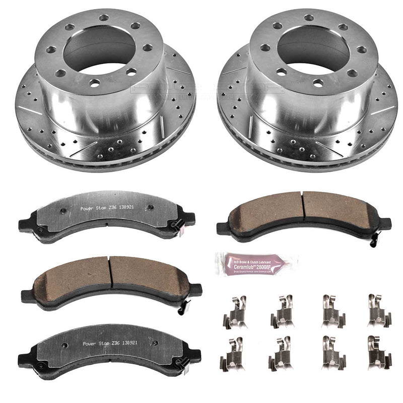 Power Stop K5328-36 Z36 Severe-Duty Truck And Tow 1-Click Brake Kit (Rear) for 2003-2008 Chevrolet Express 3500 product image