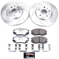 Power Stop K5334-26 Z26 Street Warrior 1-Click Front Brake Kit for 2010-2020 Buick Allure product image