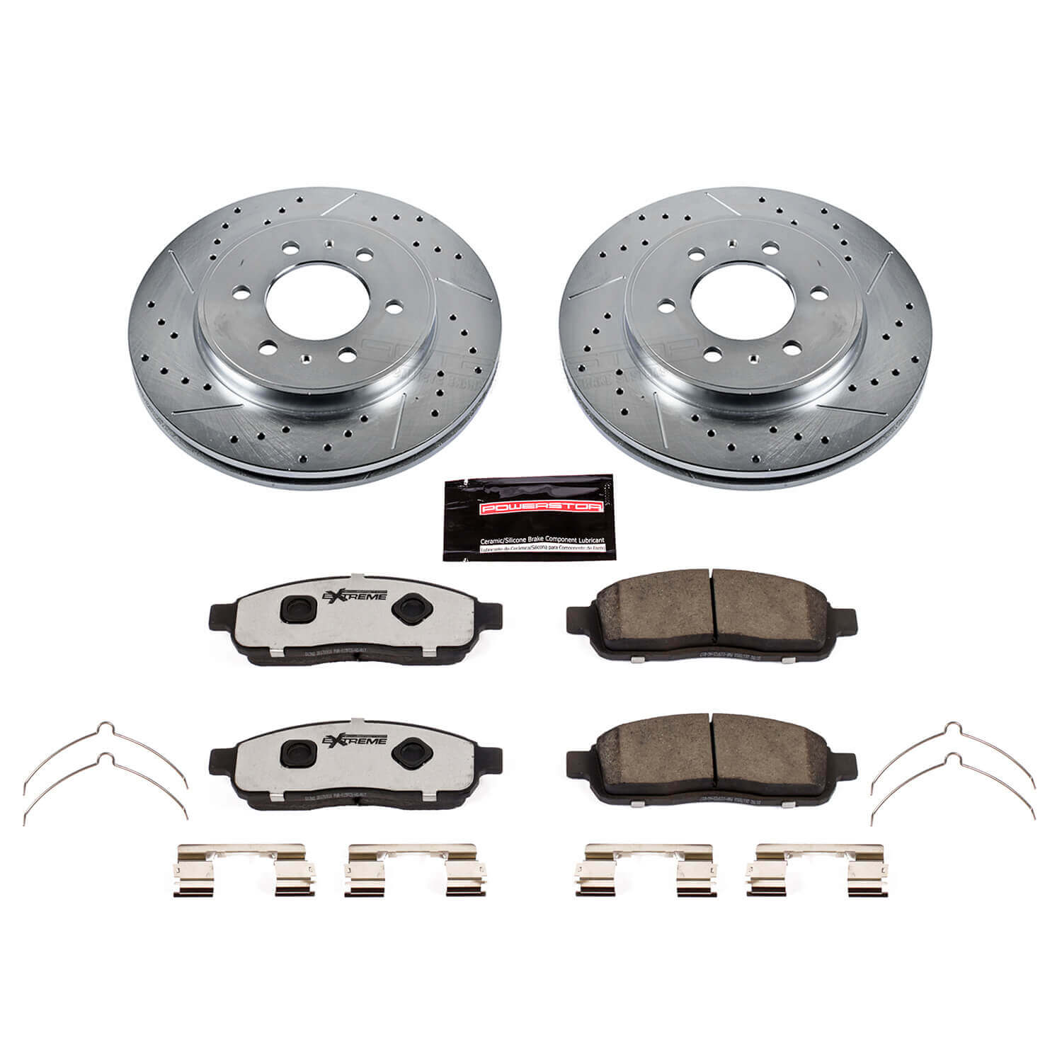 Power Stop K5336-36 Z36 Severe-Duty Truck And Tow 1-Click Drilled And Slotted Front Brake Kit for 2009 Ford F-150 product image