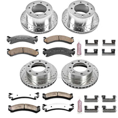 Power Stop K5338-36 Z36 Severe-Duty Truck And Tow 1-Click Brake Kit (Front And Rear) for 2001-2003 Chevrolet Silverado 3500 - - product image