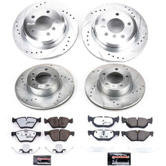 Power Stop K5357-26 Z26 Street Warrior 1-Click Front And Rear Brake Kit for 2006 BMW 325XI product image