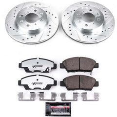 Power Stop K5382-26 Z26 Street Warrior 1-Click Front Brake Kit for 2009-2014 Honda Fit product image