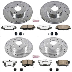 Power Stop K5389-26 - Z26 Extreme Street Warrior 1-Click Brake Kit (Front And Rear) vehicle fitment brake part